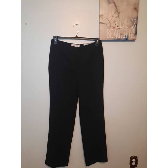 NEW Kasper Pants Size 6 Kate Fit Classic Straight Leg Suit Separates Black - Picture 1 of 4